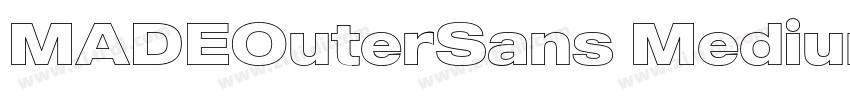 MADEOuterSans Medium字体转换